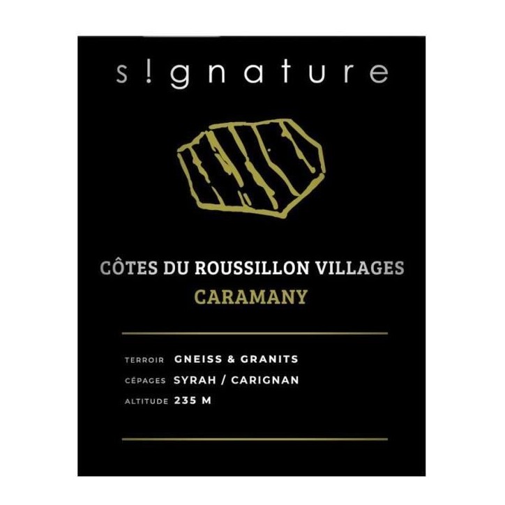 Les Vignes du Vent Signature Caramany 2022 Côtes du Roussillon Villages - Vin rouge de Languedoc