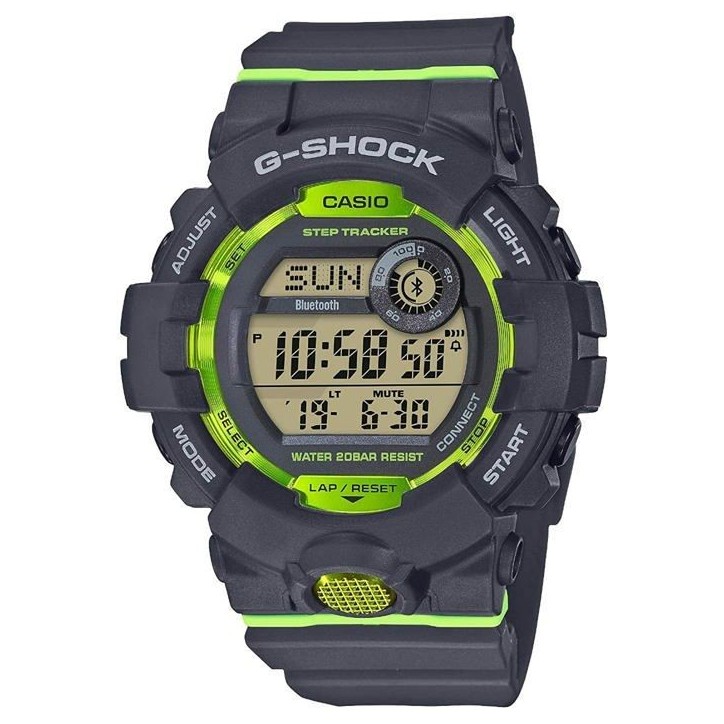 Montre en résine CASIO G-SHOCK Gris - Quartz - Verre minéral - Digital - Adulte - Ronde