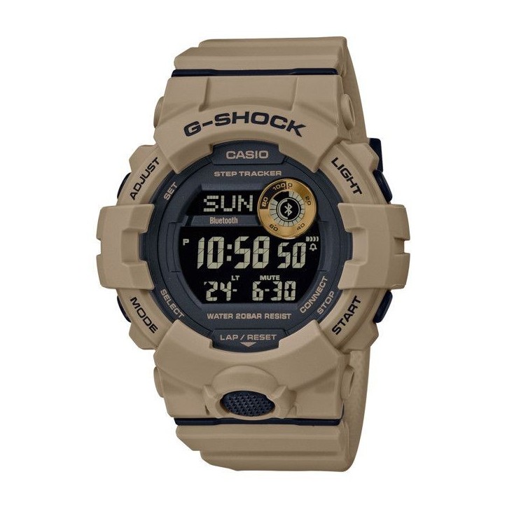 Montre sport CASIO G-Shock GBD-800UC-5ER beige - Bluetooth, étanche 20 bars, résistance aux chocs Montre sport CASIO G-Shock GBD-800UC-5ER beige - Bluetooth, étanche 20 bars, résistance aux chocs