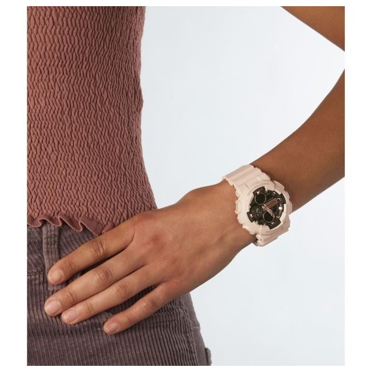 Montre - CASIO - G-Shock Classic Femme Blanc - Chrono 1/1000eme de s. - 5 alarmes - Etanche 20 bars