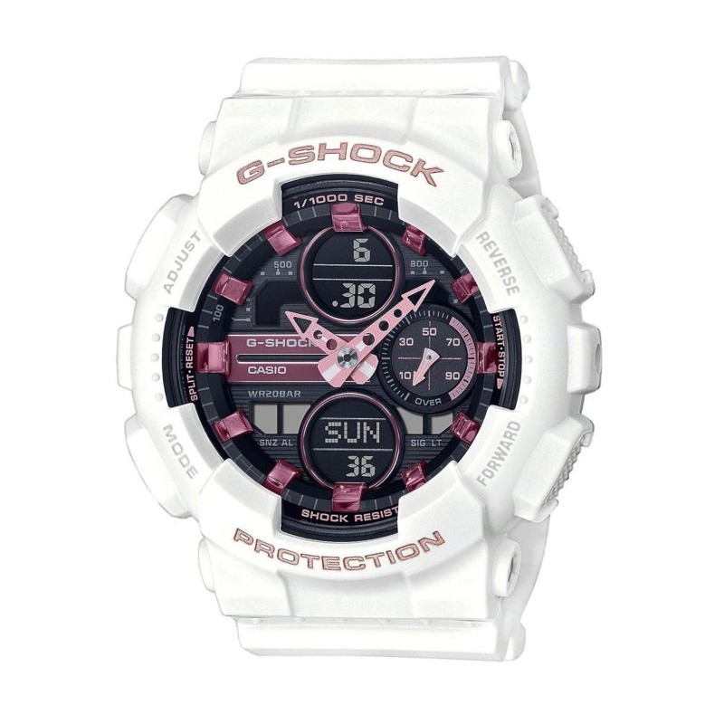 Montre Casio G-Shock Classic Femme Blanc - CASIO - Quartz - Double aff Montre Casio G-Shock Classic Femme Blanc - CASIO - Quartz - Double aff