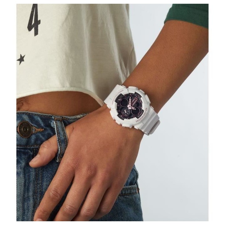 Montre Casio G-Shock Classic Femme Blanc - CASIO - Quartz - Double affichage - Adulte - Plastique - Ronde
