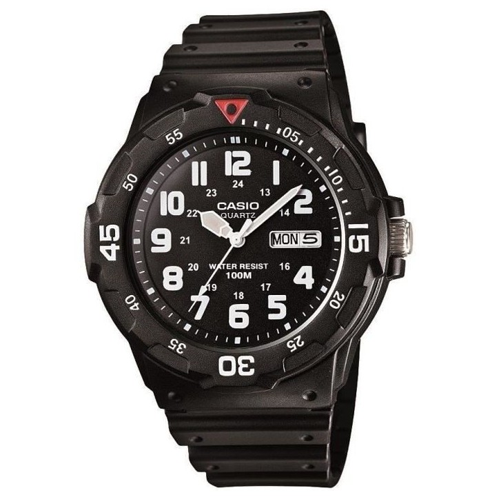 CASIO COLLECTION Montre Quartz MRW-200H-1BVEG - Noir