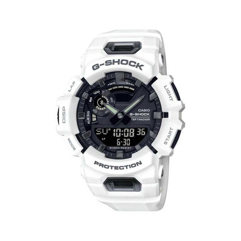 CASIO Montre G-SHOCK - Résistante aux chocs - Multifonctions - Blanc CASIO Montre G-SHOCK - Résistante aux chocs - Multifonctions - Blanc