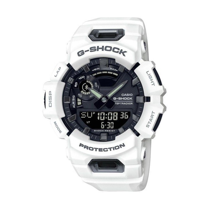 CASIO Montre G-SHOCK - Résistante aux chocs - Multifonctions - Blanc CASIO Montre G-SHOCK - Résistante aux chocs - Multifonctions - Blanc