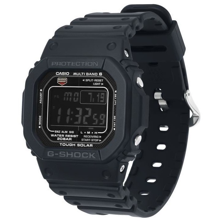 Montre - Casio - G-Shock The Origin - Homme - Noir - Énergie solaire - Étanchéité 20 Atm Montre - Casio - G-Shock The Origin - Homme - Noir - Énergie solaire - Étanchéité 20 Atm