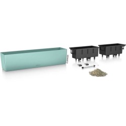 LECHUZA Jardiniere - Balconera Color 80 - 79 x 19 x 19 cm - Kit comple