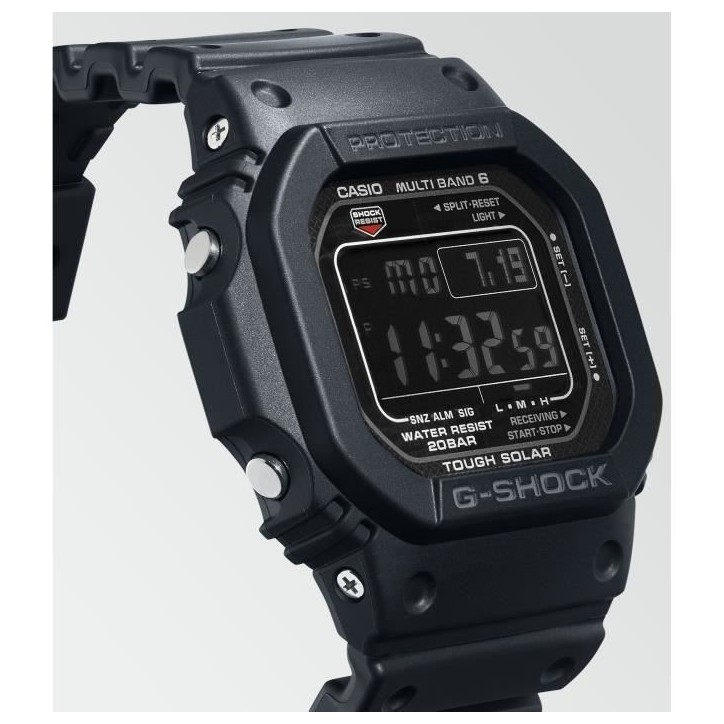 Montre - Casio - G-Shock The Origin - Homme - Noir - Énergie solaire - Étanchéité 20 Atm Montre - Casio - G-Shock The Origin - Homme - Noir - Énergie solaire - Étanchéité 20 Atm