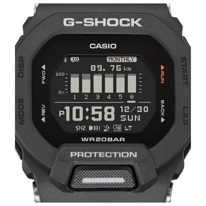 CASIO G-Shock GBD-200-1ER Montre - Résistante aux chocs - Multifonctions - Noir CASIO G-Shock GBD-200-1ER Montre - Résistante aux chocs - Multifonctions - Noir