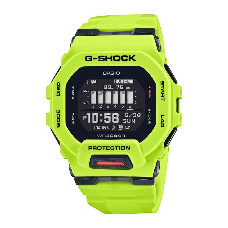 Montre - CASIO - G-Shock Sport - GBD-200-9ER - Jaune fluo Montre - CASIO - G-Shock Sport - GBD-200-9ER - Jaune fluo