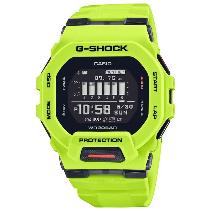 Montre - CASIO - G-Shock Sport - GBD-200-9ER - Jaune fluo Montre - CASIO - G-Shock Sport - GBD-200-9ER - Jaune fluo