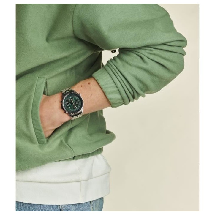 Montre en acier inoxydable EDIFICE - CASIO - Gris - Quartz - Verre minéral - Analogique Montre en acier inoxydable EDIFICE - CASIO - Gris - Quartz - Verre minéral - Analogique