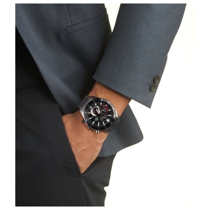 CASIO - Montre en acier inoxydable - EDIFICE - Gris