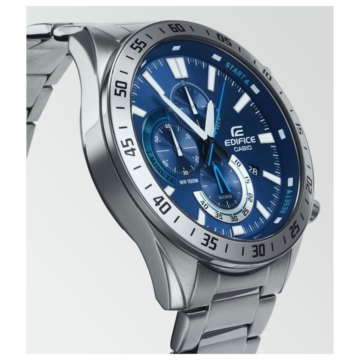 Montre - CASIO - EDIFICE - Quartz - Verre minéral - Etanche 10 ATM - Gris Montre - CASIO - EDIFICE - Quartz - Verre minéral - Etanche 10 ATM - Gris