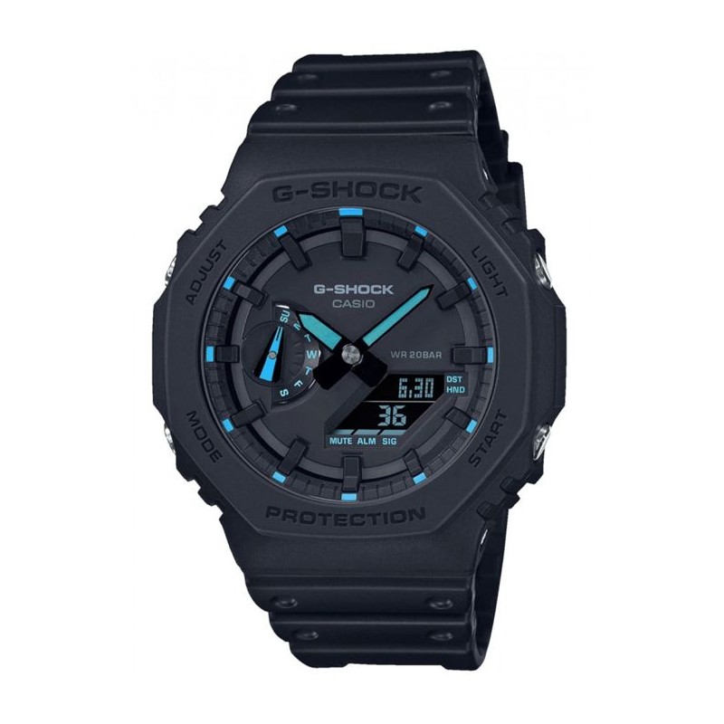 Montre - CASIO - G-Shock - Noir et Bleu résiné Montre - CASIO - G-Shock - Noir et Bleu résiné