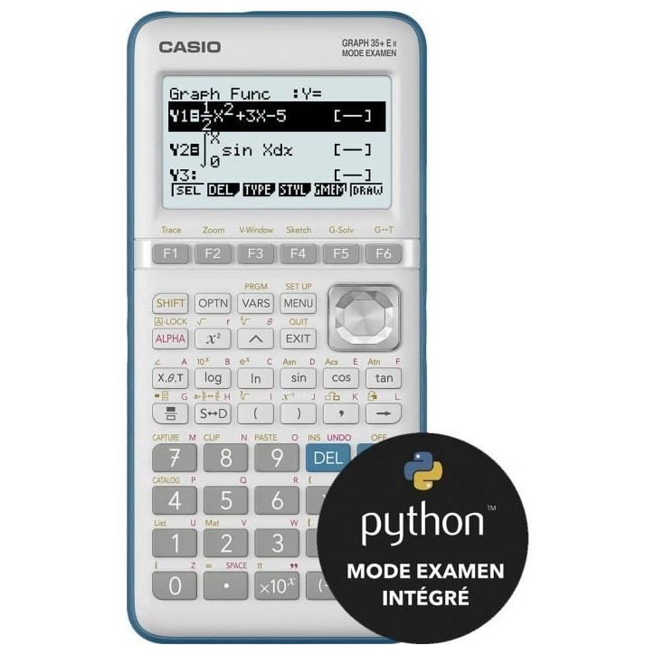 Calculatrice Casio Calculatrice Graphique Graph35+EII Python