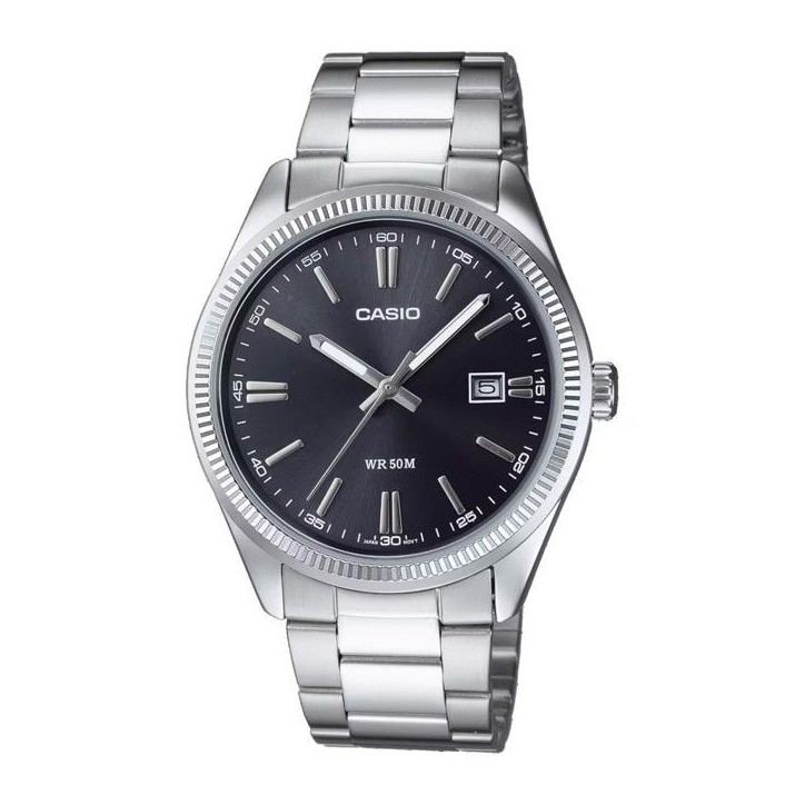 Montre Homme - CASIO - Collection Mtp-1302d-1a1vef - Aiguilles fluorescentes - Verre minéral - Etanche 5 Atm Montre Homme - CASIO - Collection Mtp-1302d-1a1vef - Aiguilles fluorescentes - Verre minéral - Etanche 5 Atm