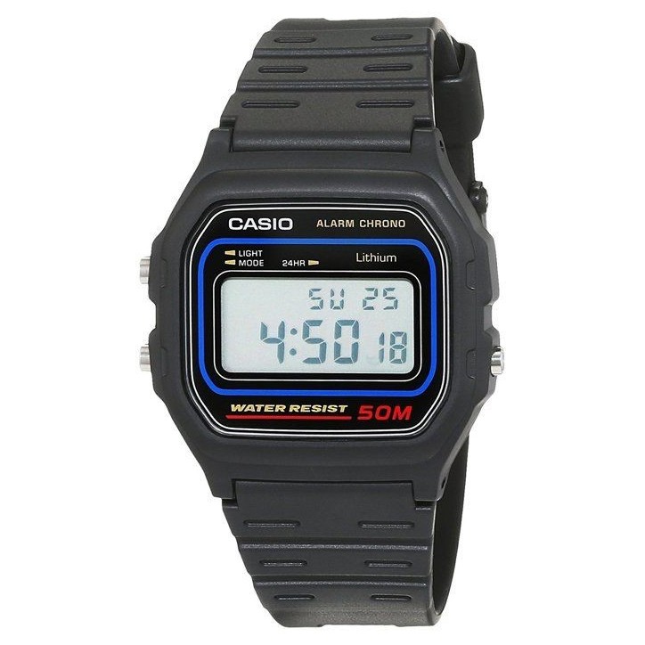 CASIO Montre Chronographe W-59-1VQES Femme CASIO Montre Chronographe W-59-1VQES Femme