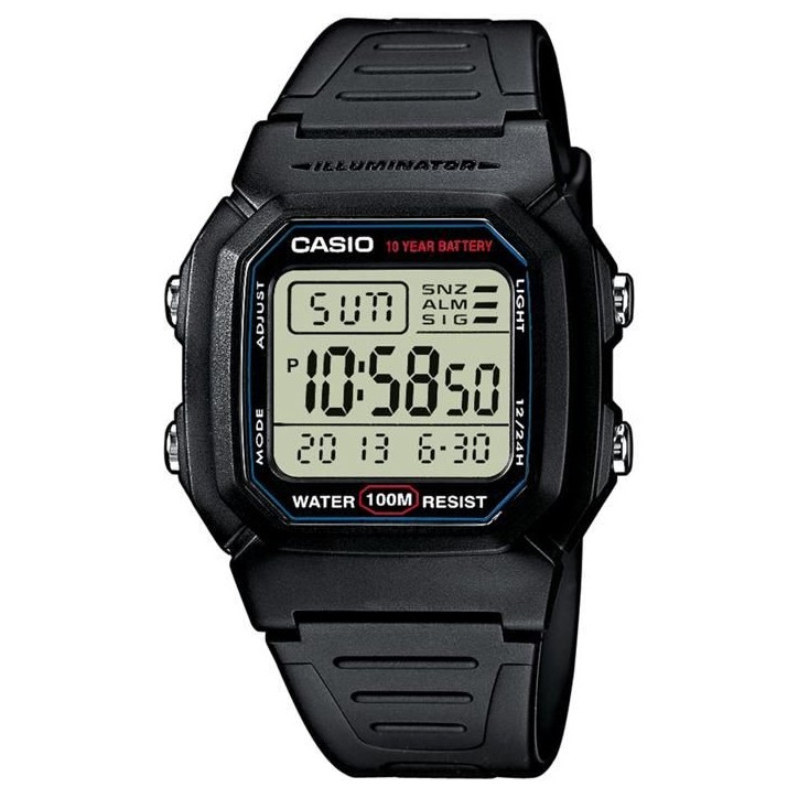 Montre - CASIO - W800H1AVES - Quartz - Résine - Digital - 10 ATM Montre - CASIO - W800H1AVES - Quartz - Résine - Digital - 10 ATM