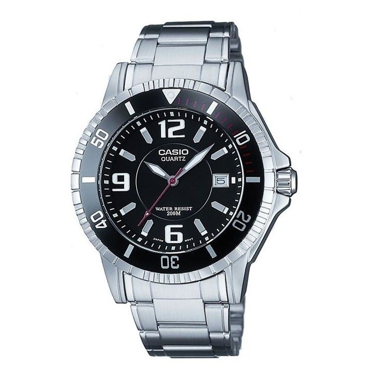 Montre - CASIO - BASIC - Acier inoxydable - Quartz - Étanchéité 20 Atm Montre - CASIO - BASIC - Acier inoxydable - Quartz - Étanchéité 20 Atm