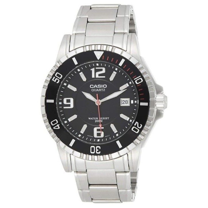 Montre - CASIO - BASIC - Acier inoxydable - Quartz - Étanchéité 20 Atm Montre - CASIO - BASIC - Acier inoxydable - Quartz - Étanchéité 20 Atm