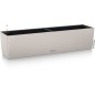 LECHUZA Jardiniere - Balconera color 80 - 79 x 19 x 19 cm - 12 L - Kit complet - Brun sable