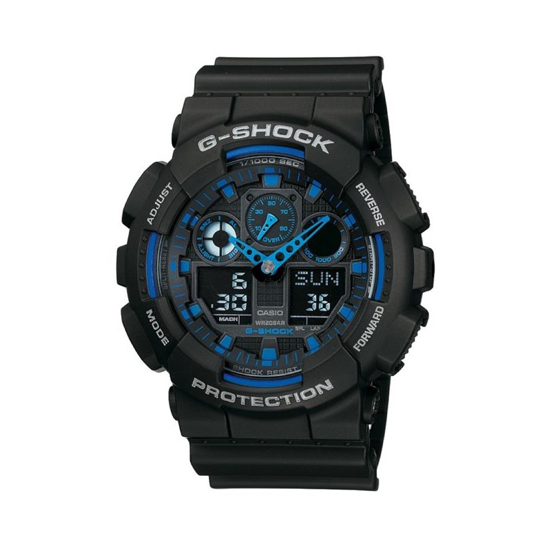 Montre - G SHOCK - GA-100-1A2ER - Résine - Étanchéité 20 Atm - Dig Montre - G SHOCK - GA-100-1A2ER - Résine - Étanchéité 20 Atm - Dig