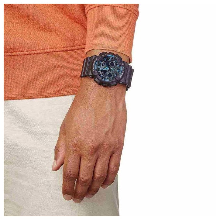 Montre - G SHOCK - GA-100-1A2ER - Résine - Étanchéité 20 Atm - Digital Montre - G SHOCK - GA-100-1A2ER - Résine - Étanchéité 20 Atm - Digital