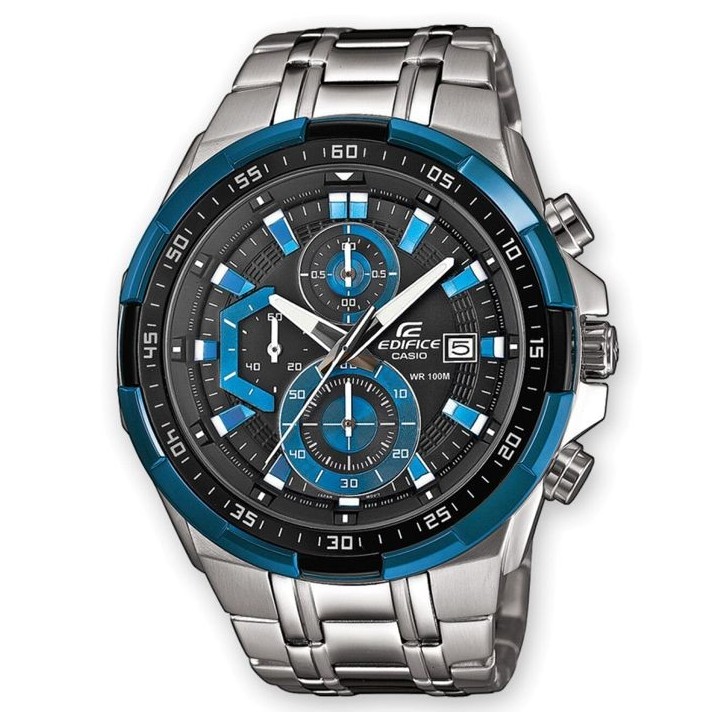 Montre en acier inoxydable EDIFICE CASIO - Gris - Quartz - Etanche 10 Atm Montre en acier inoxydable EDIFICE CASIO - Gris - Quartz - Etanche 10 Atm