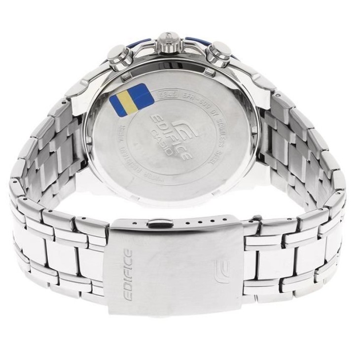Montre en acier inoxydable EDIFICE CASIO - Gris - Quartz - Etanche 10 Atm Montre en acier inoxydable EDIFICE CASIO - Gris - Quartz - Etanche 10 Atm