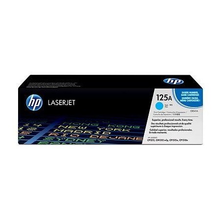 Cartouche de toner HP 125A (CB541A) cyan pour imprimantes HP Color Las