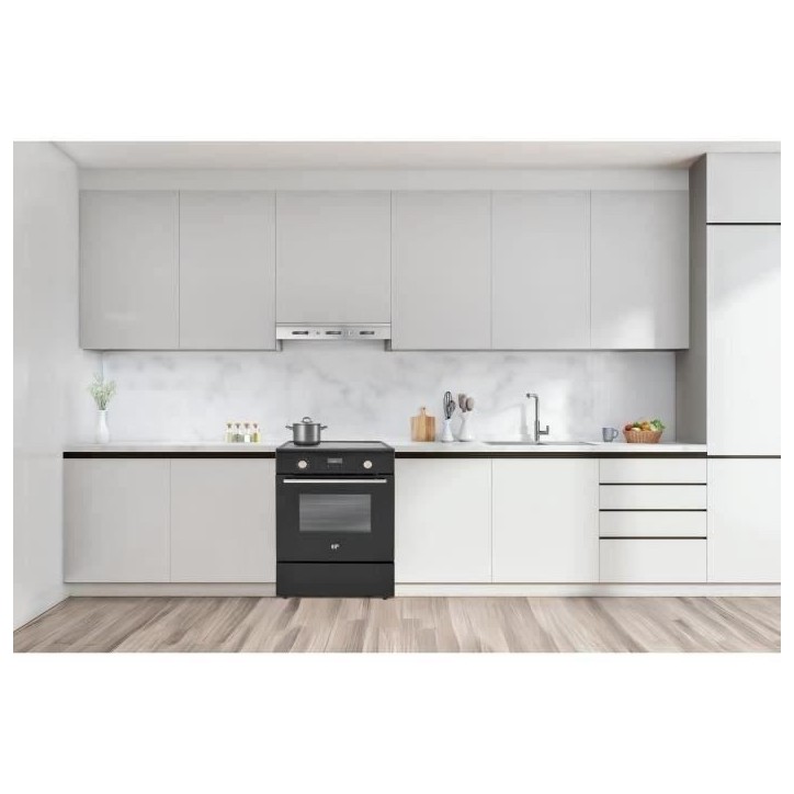 Cuisiniere induction - CONTINENTAL EDISON - CECI60FPB - 3 feux - L60 x H85 x P60 cm - Noir Cuisiniere induction - CONTINENTAL EDISON - CECI60FPB - 3 feux - L60 x H85 x P60 cm - Noir