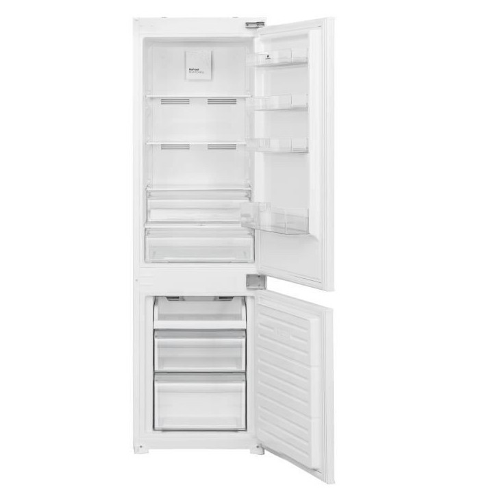 Réfrigérateur congélateur bas encastrable - 233L - Total No Frost (Sans givre) - L54x H177 x P54,5cm - Classe D Réfrigérateur congélateur bas encastrable - 233L - Total No Frost (Sans givre) - L54x H177 x P54,5cm - Classe D
