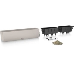 LECHUZA Jardiniere - Balconera color 80 - 79 x 19 x 19 cm - 12 L - Kit