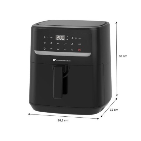 Friteuse a air sans huile - CONTINENTAL EDISON - CEFR240092L - 1800 W - 9,2 L - Noir