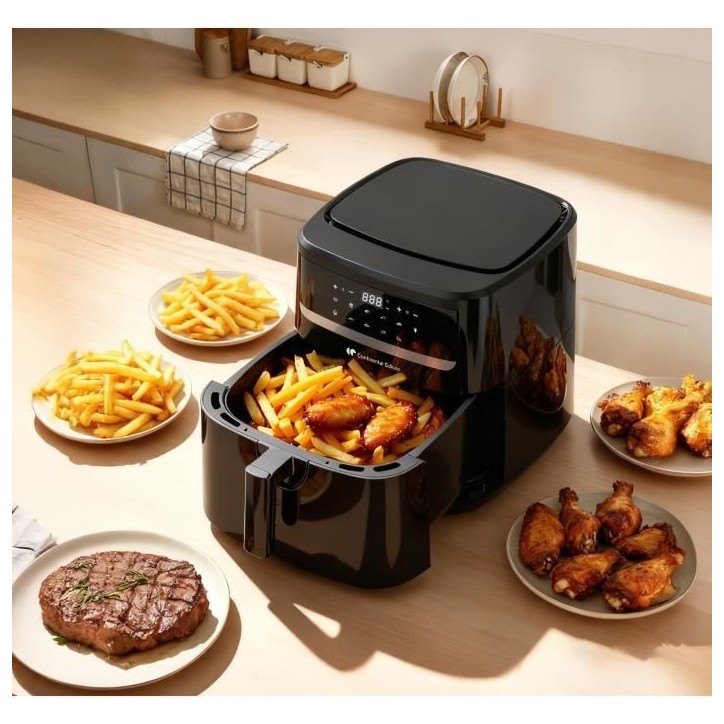 Friteuse a air sans huile - CONTINENTAL EDISON - CEFR240092L - 1800 W - 9,2 L - Noir