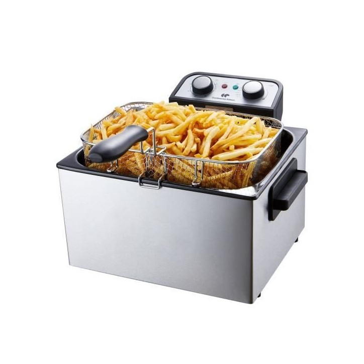 Friteuse - CONTINENTAL EDISON - CEFR5IN3P - 5 L - 3 paniers Friteuse - CONTINENTAL EDISON - CEFR5IN3P - 5 L - 3 paniers