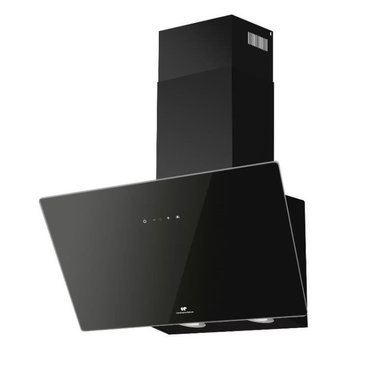 Hotte décorative inclinée - CONTINENTAL EDISON - CEHDI60B - A +++ - L60 cm - Noir Hotte décorative inclinée - CONTINENTAL EDISON - CEHDI60B - A +++ - L60 cm - Noir