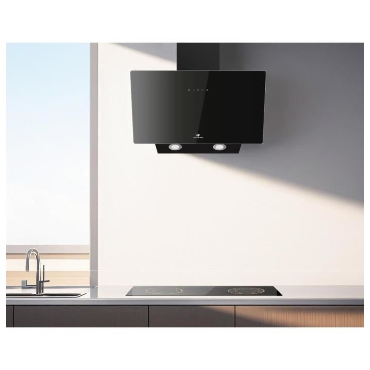 Hotte décorative inclinée - CONTINENTAL EDISON - CEHDI60B - A +++ - L60 cm - Noir Hotte décorative inclinée - CONTINENTAL EDISON - CEHDI60B - A +++ - L60 cm - Noir