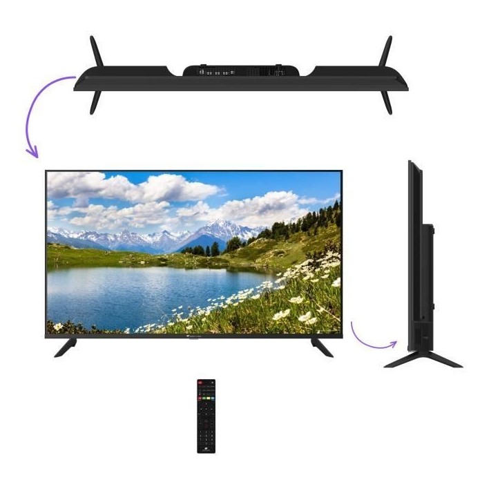 TV LED FHD - CONTINENTAL EDISON - 40“ (102 cm) - 2xHDMI, 2xUSB - Noir - CELED40FHD25B7 TV LED FHD - CONTINENTAL EDISON - 40“ (102 cm) - 2xHDMI, 2xUSB - Noir - CELED40FHD25B7