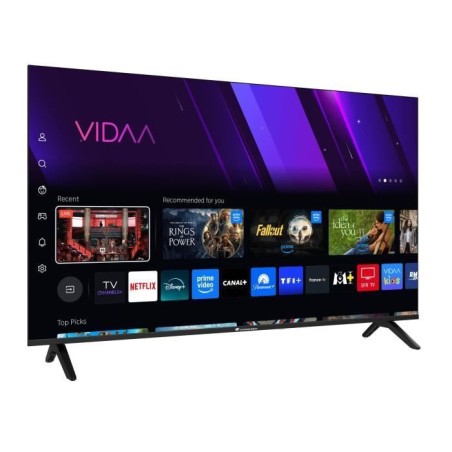 TV LED QLED - CONTINENTAL EDISON - 50“ (127 cm) - 3xHDMI - 2xUSB - Noir - CELED50SVQLD25B6