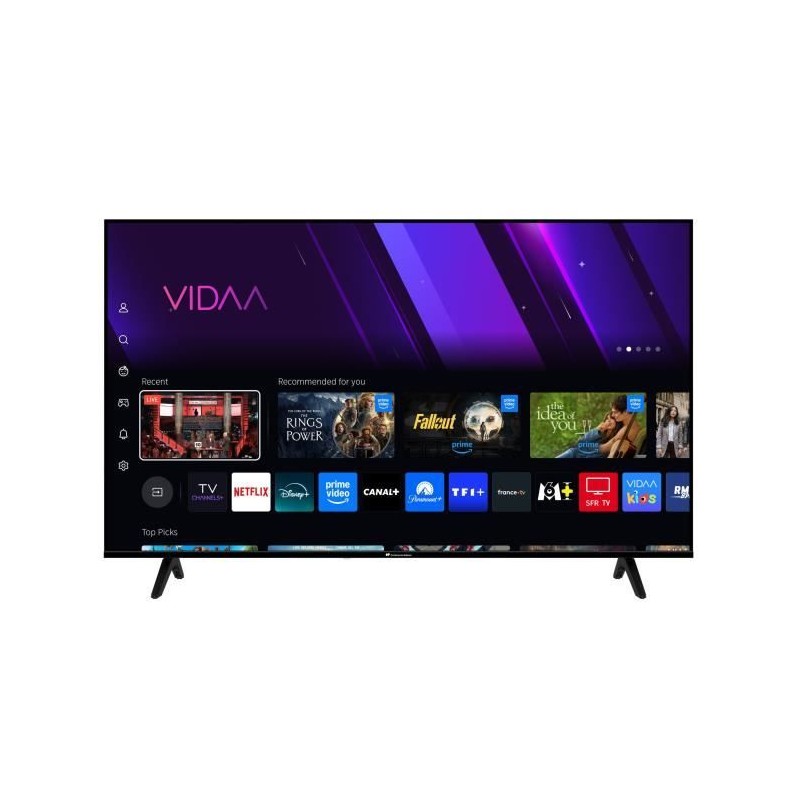 TV LED UHD - CONTINENTAL EDISON - 55“ (139 cm) - 3xHDMI - 2xUSB - No