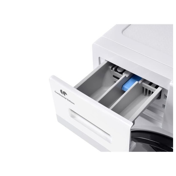 Lave-linge hublot - CONTINENTAL EDISON - CELL10140W3 - 10kg - Moteur induction - 60 cm - 1400 trs/min - Blanc Lave-linge hublot - CONTINENTAL EDISON - CELL10140W3 - 10kg - Moteur induction - 60 cm - 1400 trs/min - Blanc