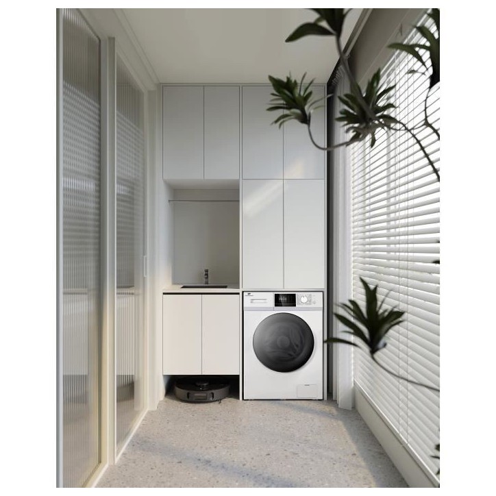 Lave-linge hublot - CONTINENTAL EDISON - CELL10140W3 - 10kg - Moteur induction - 60 cm - 1400 trs/min - Blanc Lave-linge hublot - CONTINENTAL EDISON - CELL10140W3 - 10kg - Moteur induction - 60 cm - 1400 trs/min - Blanc