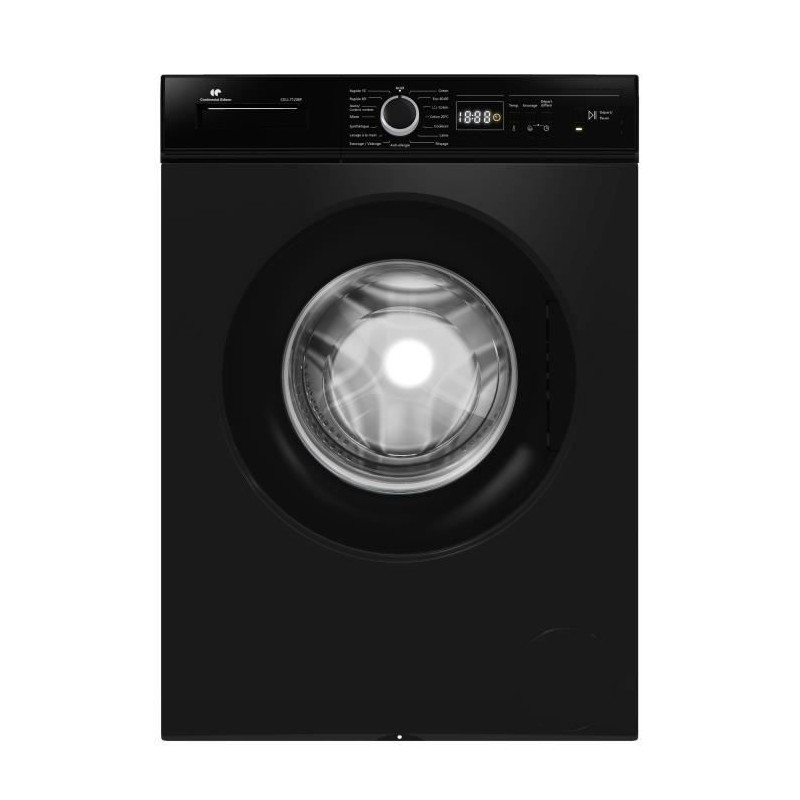 Lave-linge hublot - Pose libre - CONTINENTAL EDISON - CELL712IBP - 7 k