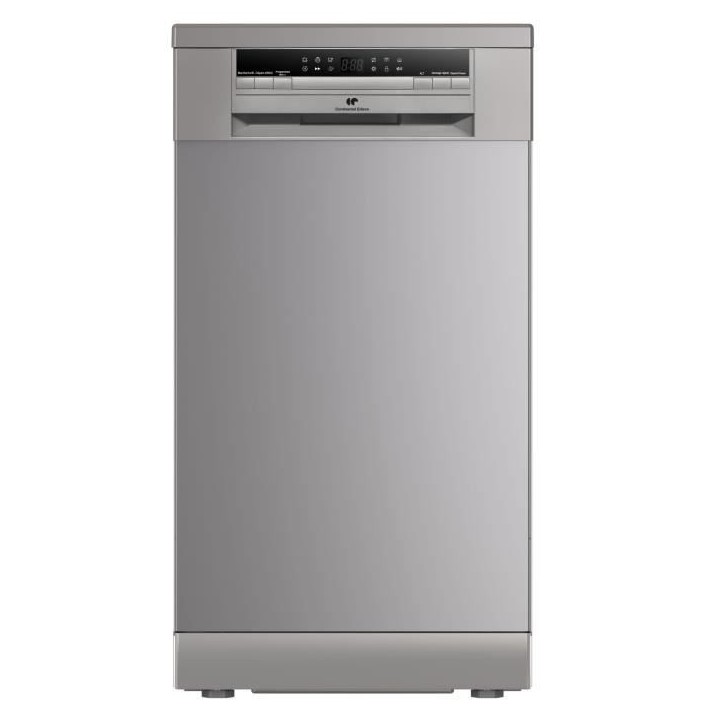 Lave-vaisselle pose libre - CONTINENTAL EDISON - CELV1145S - 11 couverts - 45 cm - 45 dB - Silver