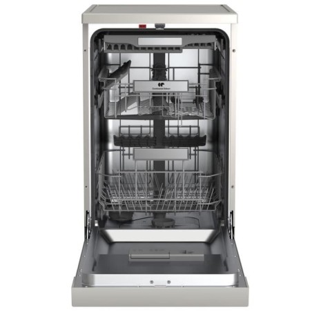 Lave-vaisselle pose libre - CONTINENTAL EDISON - CELV1145S - 11 couverts - 45 cm - 45 dB - Silver