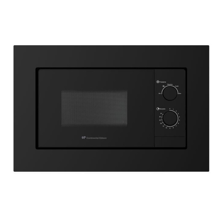 Micro-ondes encastrable - CONTINENTAL EDISON - CEMO20EBM2 - 1280 W - L59,5xH38,5xP35,3 cm - 20L - Noir