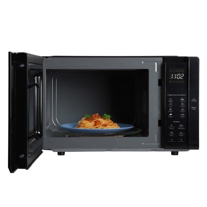 Micro-ondes - CONTINENTAL EDISON - CEMO23B - Noir - 1280 W - L48 x H29,3 x P33,7 cm - 23 L Micro-ondes - CONTINENTAL EDISON - CEMO23B - Noir - 1280 W - L48 x H29,3 x P33,7 cm - 23 L
