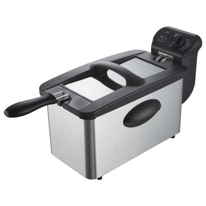 Friteuse 3 L CONTINENTAL EDISON CERFR3IN2 - 2000W - Inox Friteuse 3 L CONTINENTAL EDISON CERFR3IN2 - 2000W - Inox